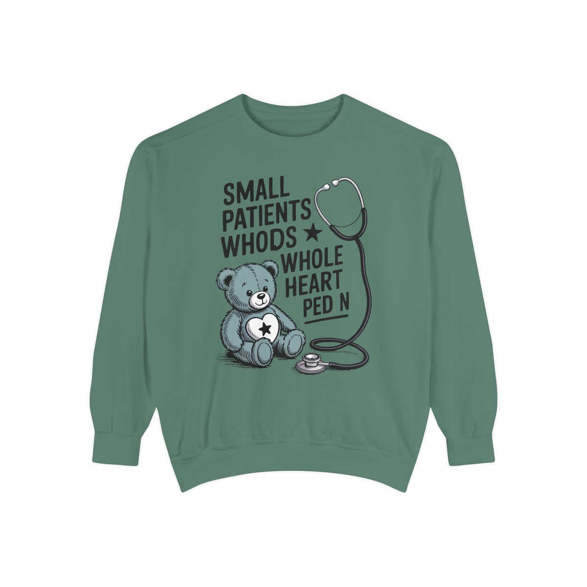 Peds RN Sweatshirt, Pediatric Nurse Gift, Small Patients Whole Heart Crewneck, Nurse Retirement Gift, Pediatric Nurse Appreciation Sweatshi…