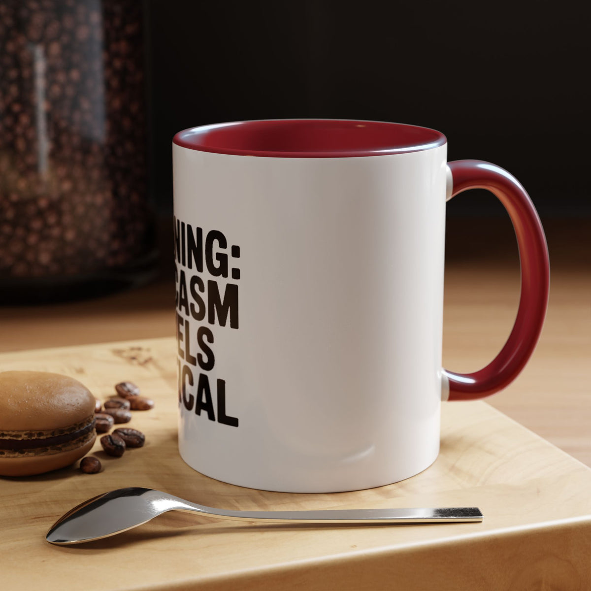 Warning Sarcasm Levels Critical Mug, Funny Sarcastic Coffee Mug, Sarcasm Quote Cup, Coworker Gift, Funny Office Mug