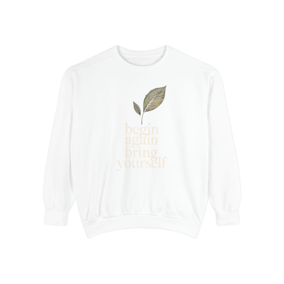 New Job Sweatshirt, Begin Again Crewneck, New Chapter Gift, Faith Based Gift, Positive Message Sweatshirt, Inspirational New Job Gift