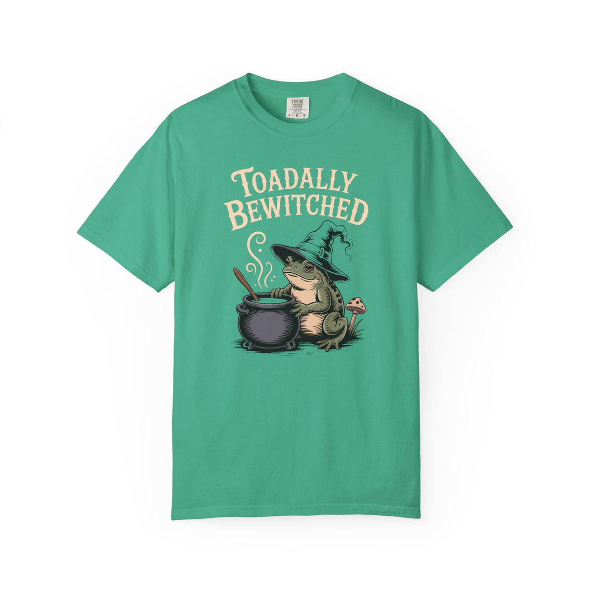 Toadally Bewitched Halloween Shirt, Cute Witch Toad T-Shirt, Vintage Storybook Frog Tee, Spooky Season Cottagecore Gift