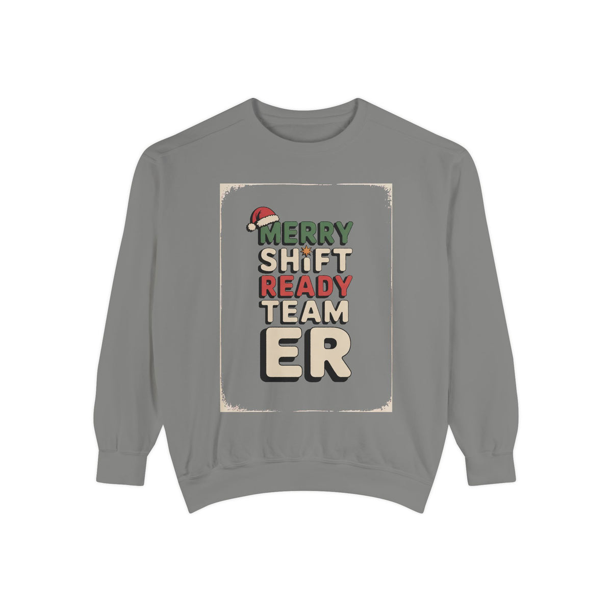 ER Nurse Sweatshirt, Merry Shift Ready Team, Christmas Gift For ER Nurse Crew, Emergency Room Nurse Crewneck, ER Team Holiday Shirt