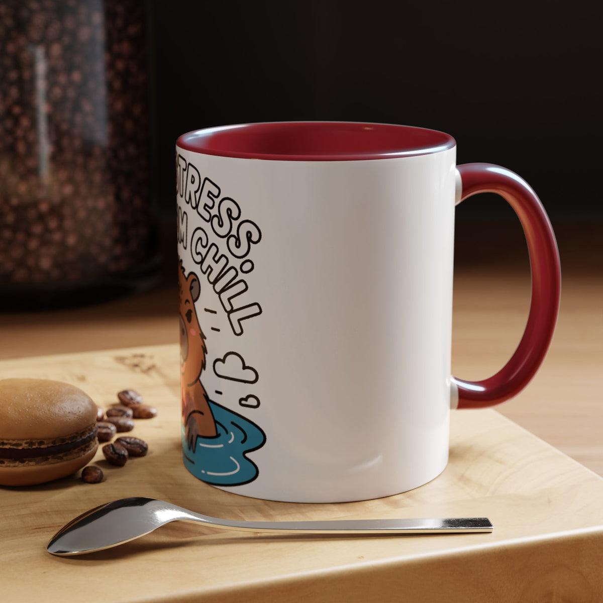 Zero Stress Capybara Mug, Funny Chill Capybara Coffee Cup, Cute Hot Spring Animal Gift, Zero Stress Maximum Chill Mug