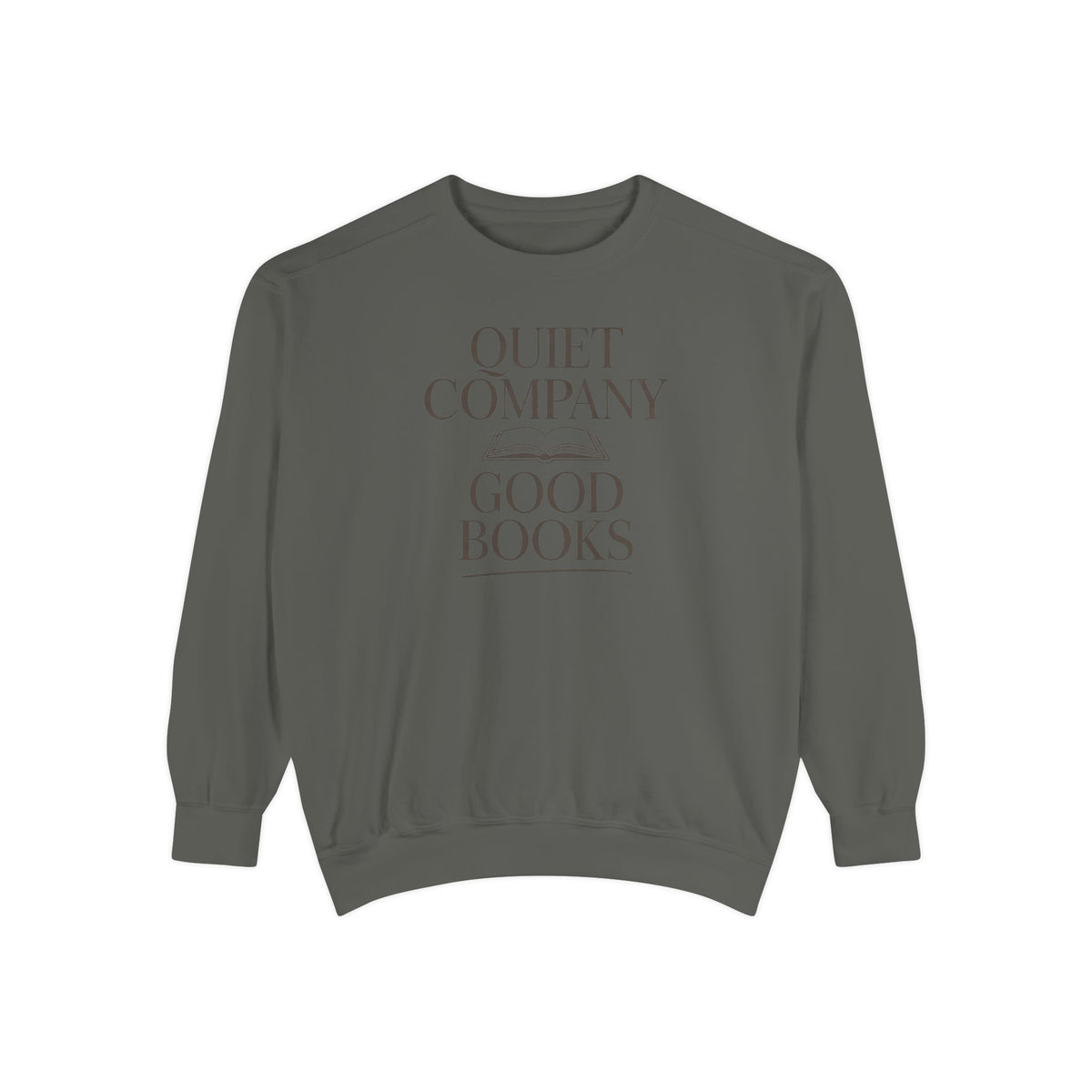 Introvert Reader Sweatshirt, Quiet Company Good Books Crewneck, Book Lover Gift, Reading Hobby Sweatshirt, Bookish Gift For Introverts