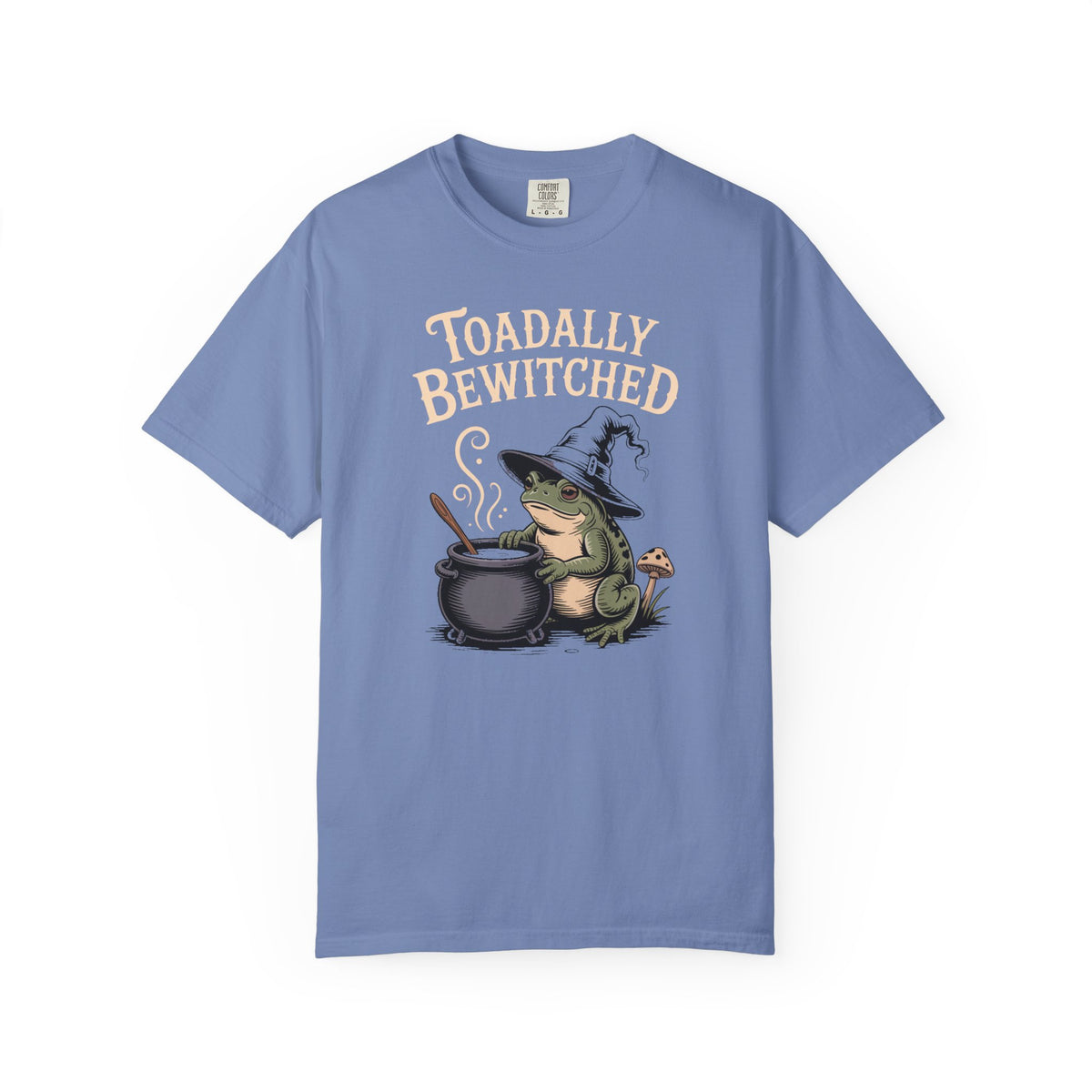 Toadally Bewitched Halloween Shirt, Cute Witch Toad T-Shirt, Vintage Storybook Frog Tee, Spooky Season Cottagecore Gift