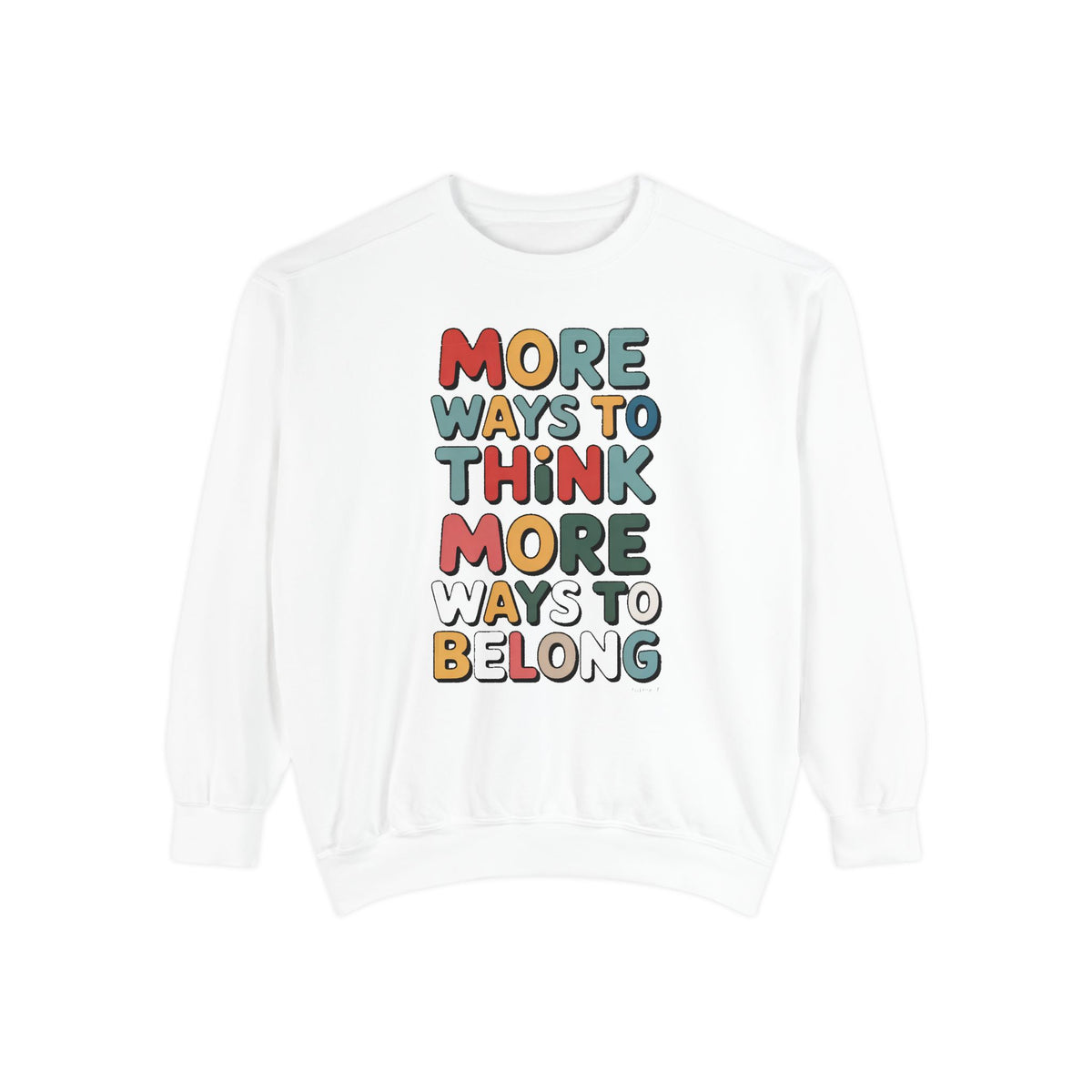 Autism Acceptance Sweatshirt, More Ways To Think Crewneck, Neurodiversity Awareness Gift, Autism Support Sweater, Infinity Loop Design, Inc…