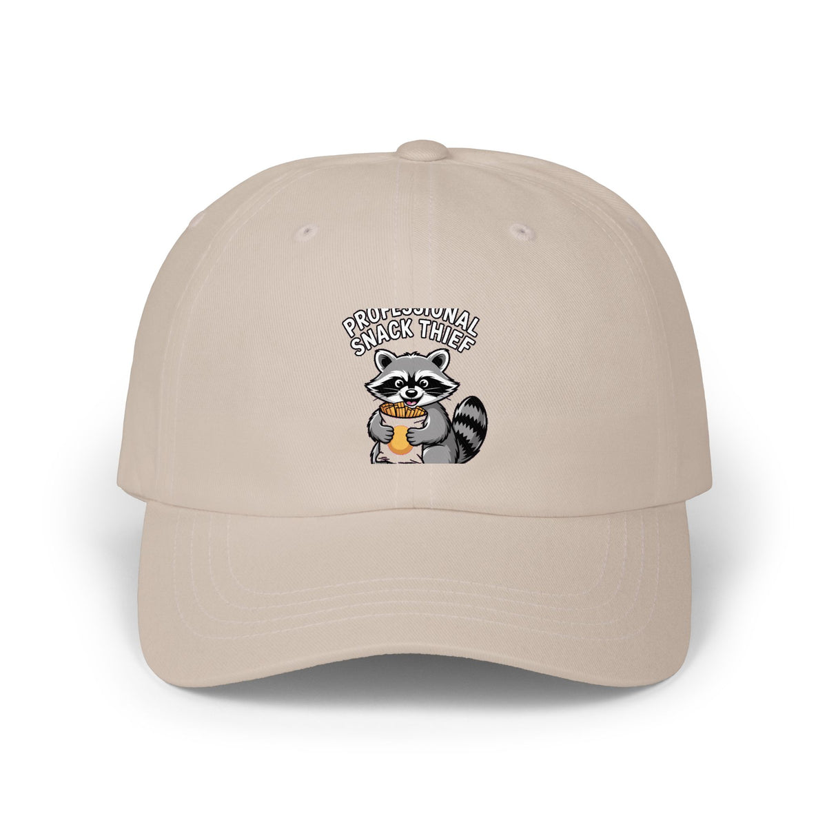Funny Raccoon Dad Cap, Professional Snack Thief Hat, Cute Trash Panda Embroidered Cap, Funny Animal Lover Gift