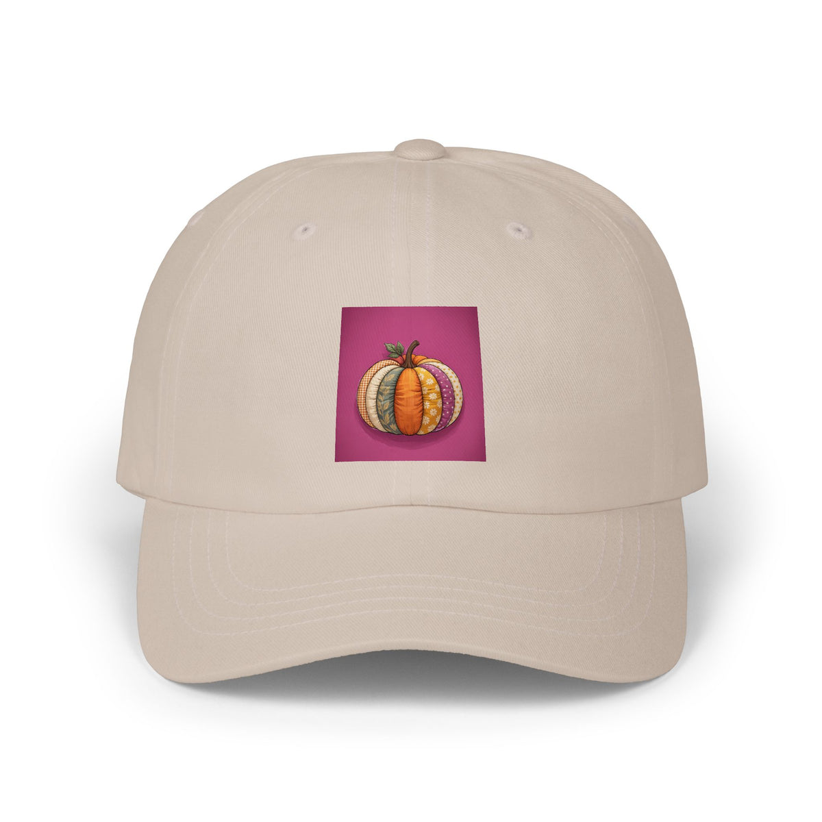 Patchwork Pumpkin Dad Hat, Halloween Cap, Cute Fall Pumpkin Embroidered Style Hat, Autumn Baseball Cap, Halloween Gift for Her