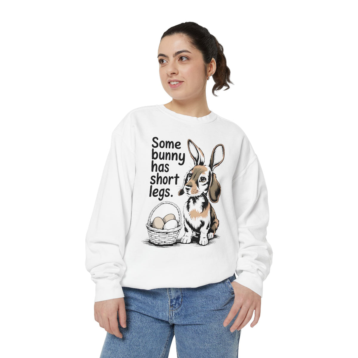 Dachshund Owner Sweatshirt, Some Bunny Has Short Legs, Funny Easter Gift For Dog Mom, Wiener Dog Easter Sweatshirt, Dachshund Easter Tee