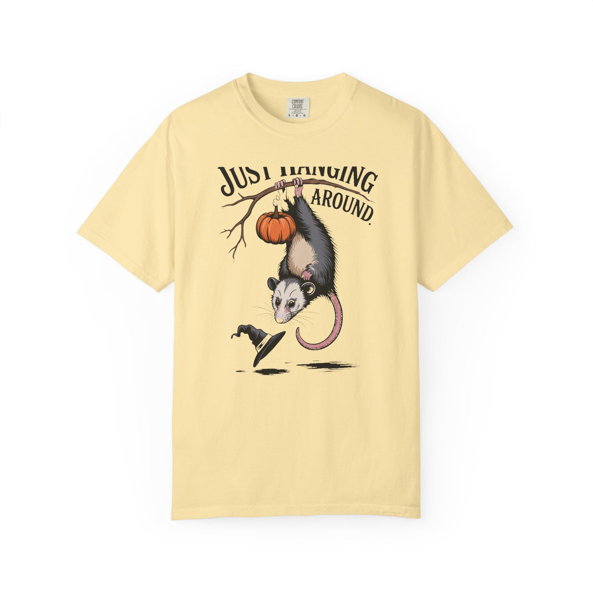 Just Hanging Around Opossum Shirt, Vintage Halloween Possum T-Shirt, Funny Halloween Gift, Retro Naturalist Tee