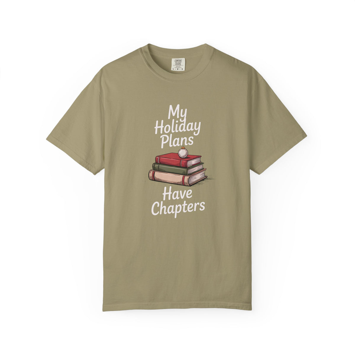 Bookish Christmas Shirt, My Holiday Plans Have Chapters, Book Lover Christmas Gift, Funny Reader Tee, Bookworm Holiday Shirt, Book Club Chr…