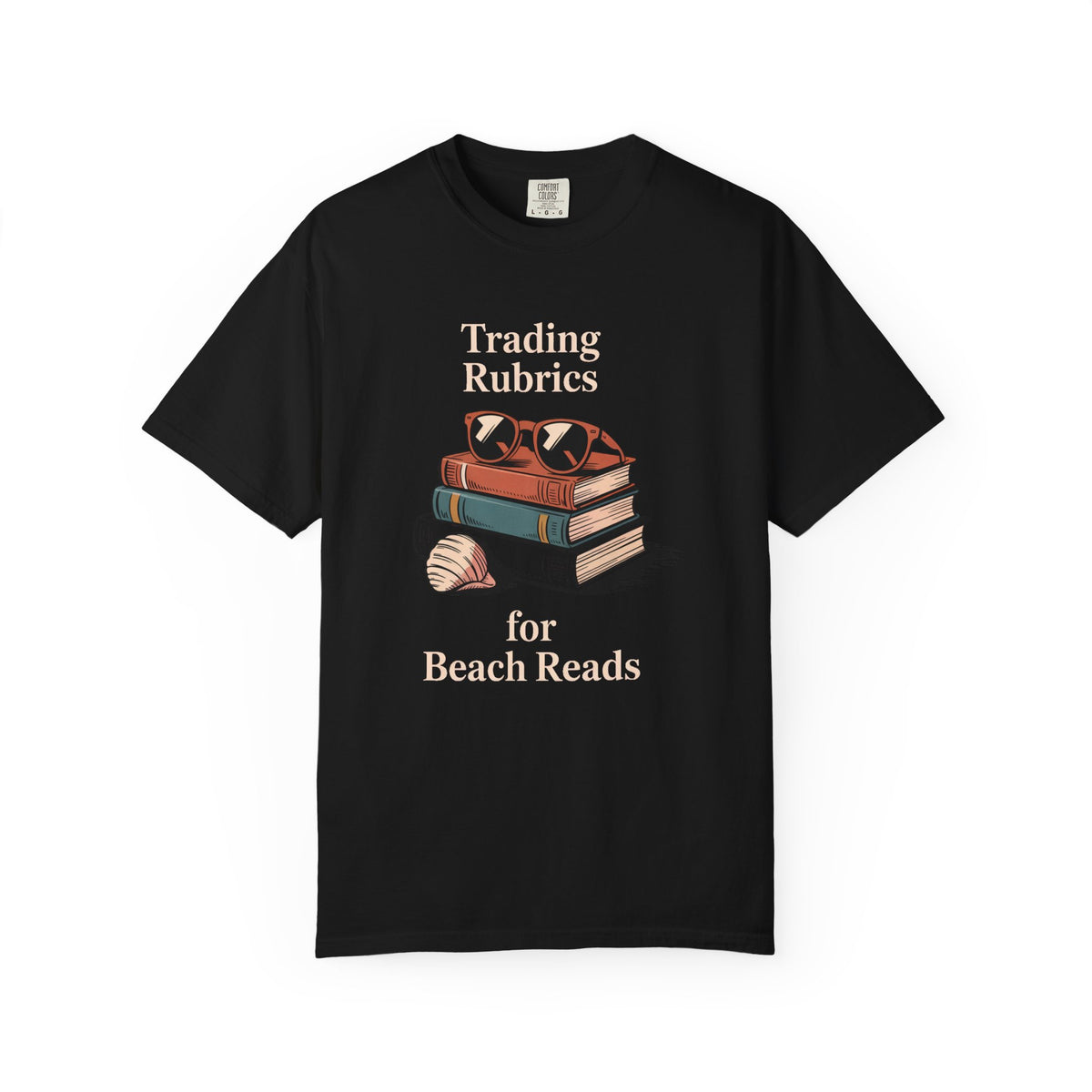 ELA Teacher Shirt, End of Year Teacher Gift, Trading Rubrics for Beach Reads Tee, English Teacher Appreciation Gift, Book Lover Shirt