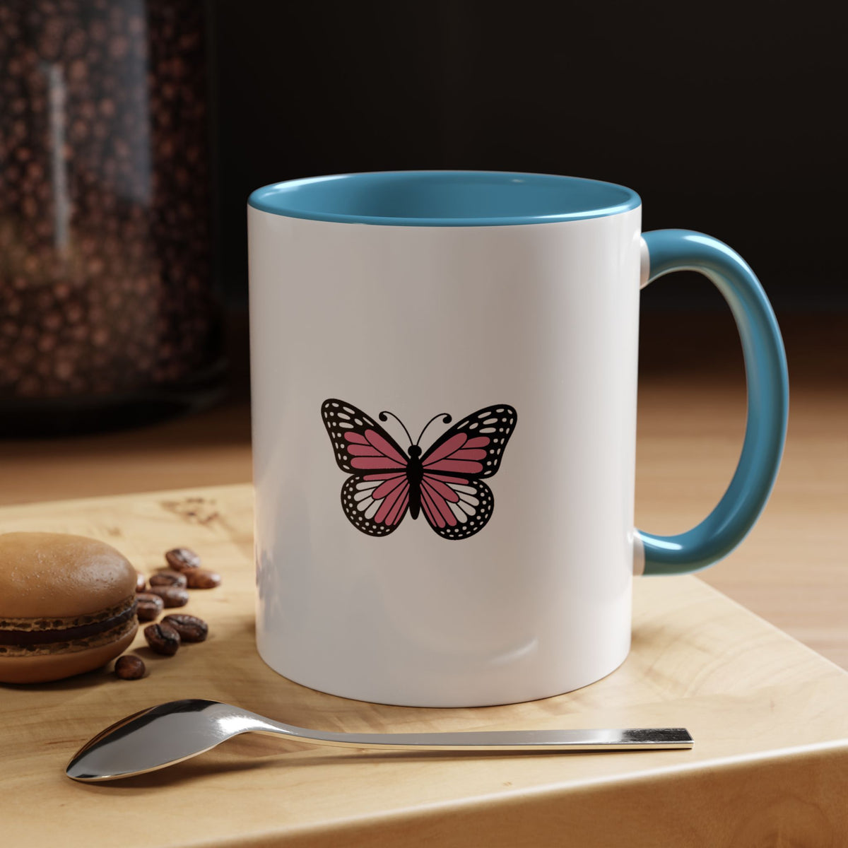 Cute Butterfly Mug, Detailed Butterfly Ceramic Mug, Nature Lover Gift, Butterfly Coffee Cup, Cottagecore Mug Gift for Her