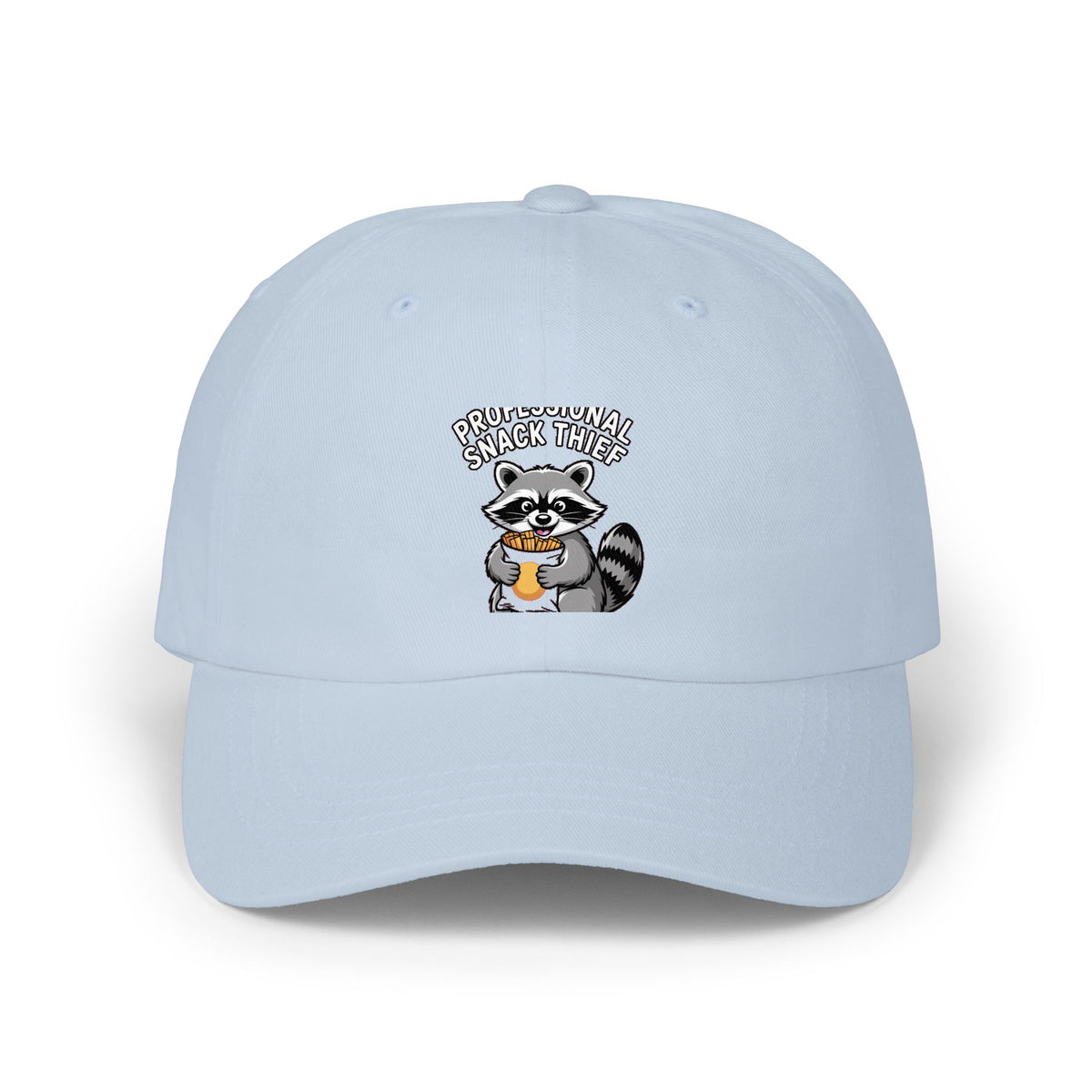 Funny Raccoon Dad Cap, Professional Snack Thief Hat, Cute Trash Panda Embroidered Cap, Funny Animal Lover Gift