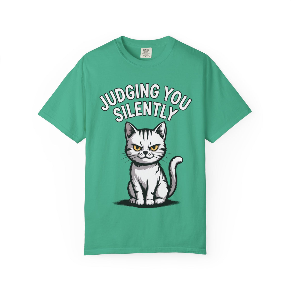Judging You Silently Cat Shirt, Funny Sarcastic Cat T-Shirt, Cute Unimpressed Cat Lover Gift, Snarky Cat Graphic Tee