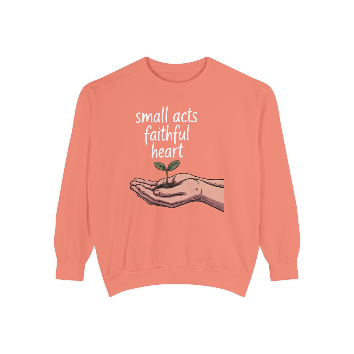 Church Volunteer Sweatshirt, Small Acts Faithful Heart Crewneck, Faith Based Gift For Volunteer, Christian Positive Message Pullover, Minis…