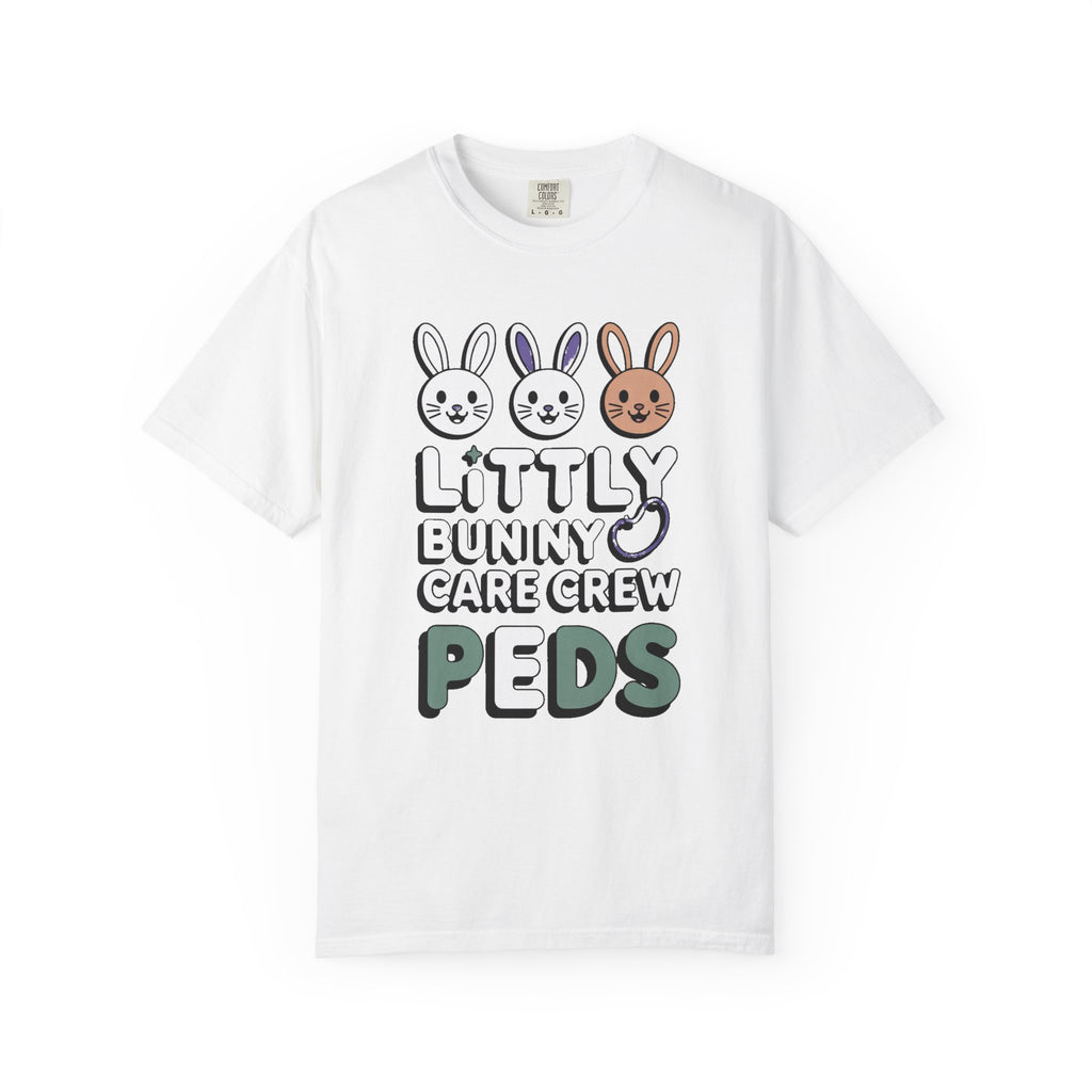 Pediatric Nurse Shirt, Little Bunny Care Crew Tee, Easter Gift For Peds Nurse, Funny Pediatric Nurse Easter Shirt, PEDS Nurse Appreciation…
