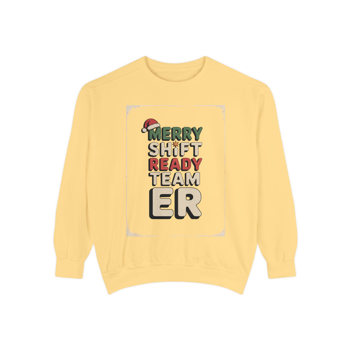ER Nurse Sweatshirt, Merry Shift Ready Team, Christmas Gift For ER Nurse Crew, Emergency Room Nurse Crewneck, ER Team Holiday Shirt