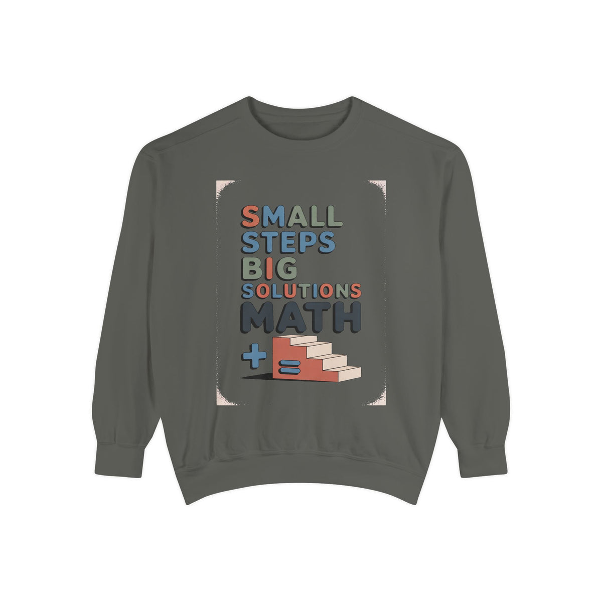 Math Teacher Sweatshirt, Small Steps Big Solutions Crewneck, Math Teacher Retirement Gift, Funny Math Teacher Sweater, Teacher Appreciation…