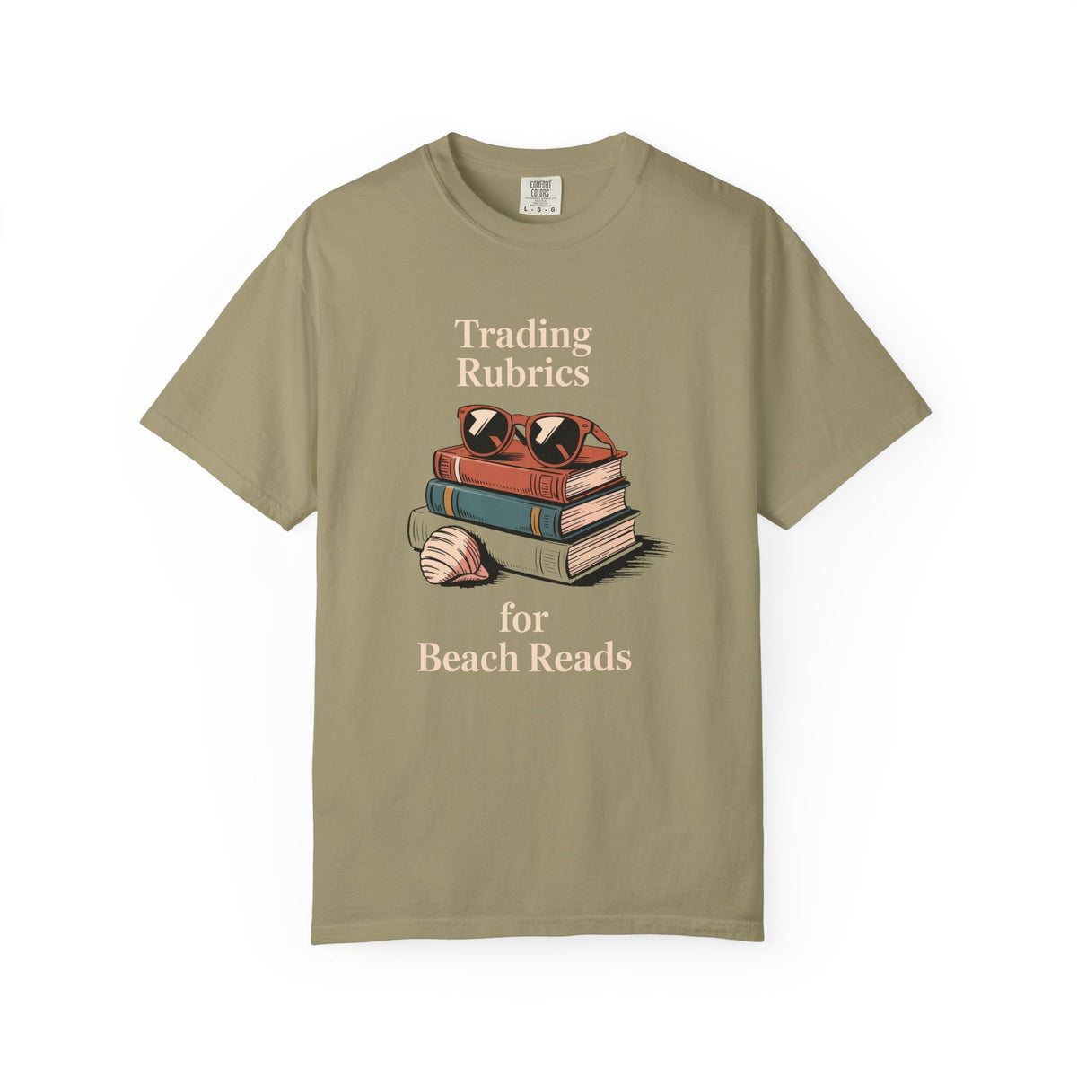ELA Teacher Shirt, End of Year Teacher Gift, Trading Rubrics for Beach Reads Tee, English Teacher Appreciation Gift, Book Lover Shirt