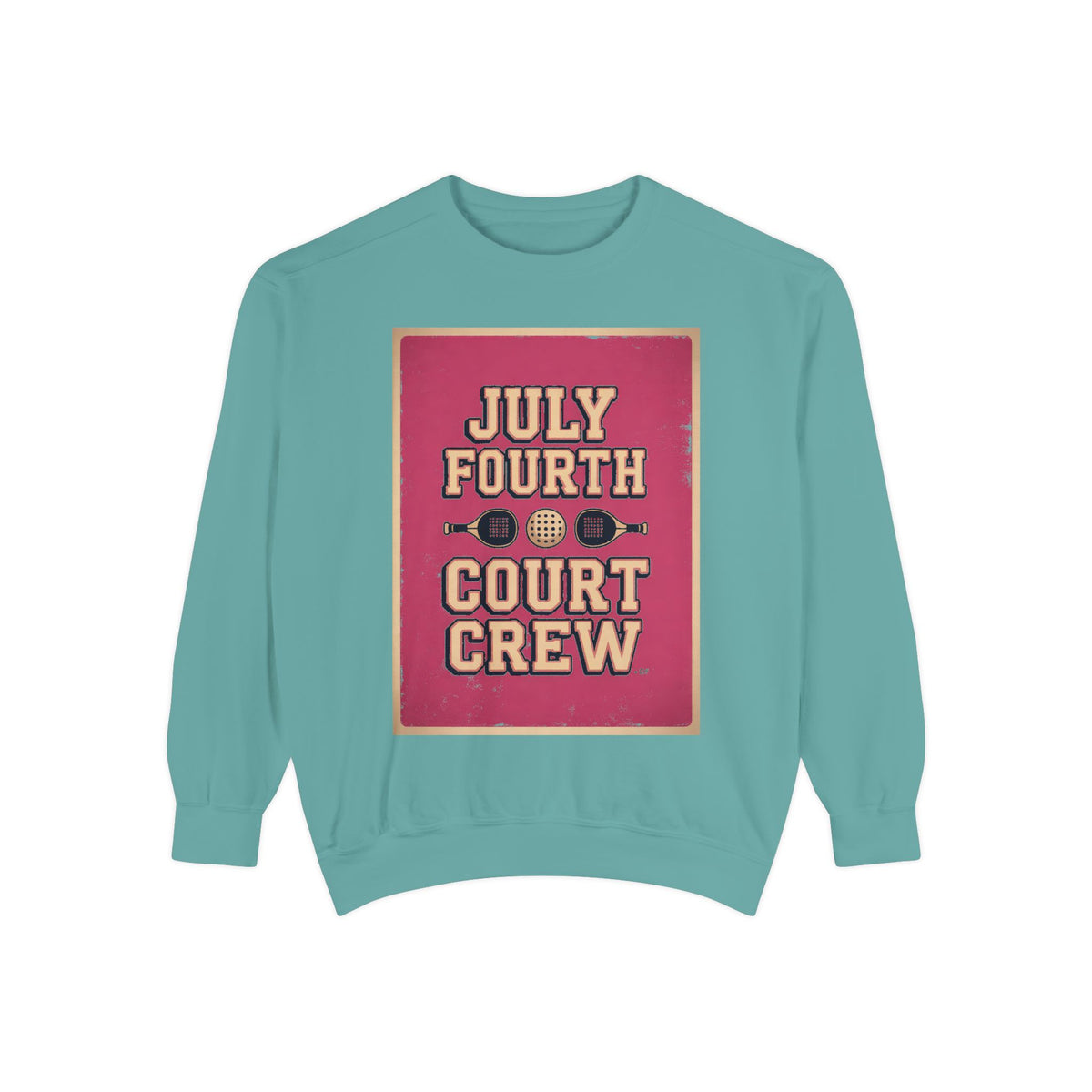 Pickleball Club Sweatshirt, Fourth Of July Gift For Pickleball Lovers, Court Crew Crewneck, Patriotic Pickleball Team Shirt, July 4th Sweat…