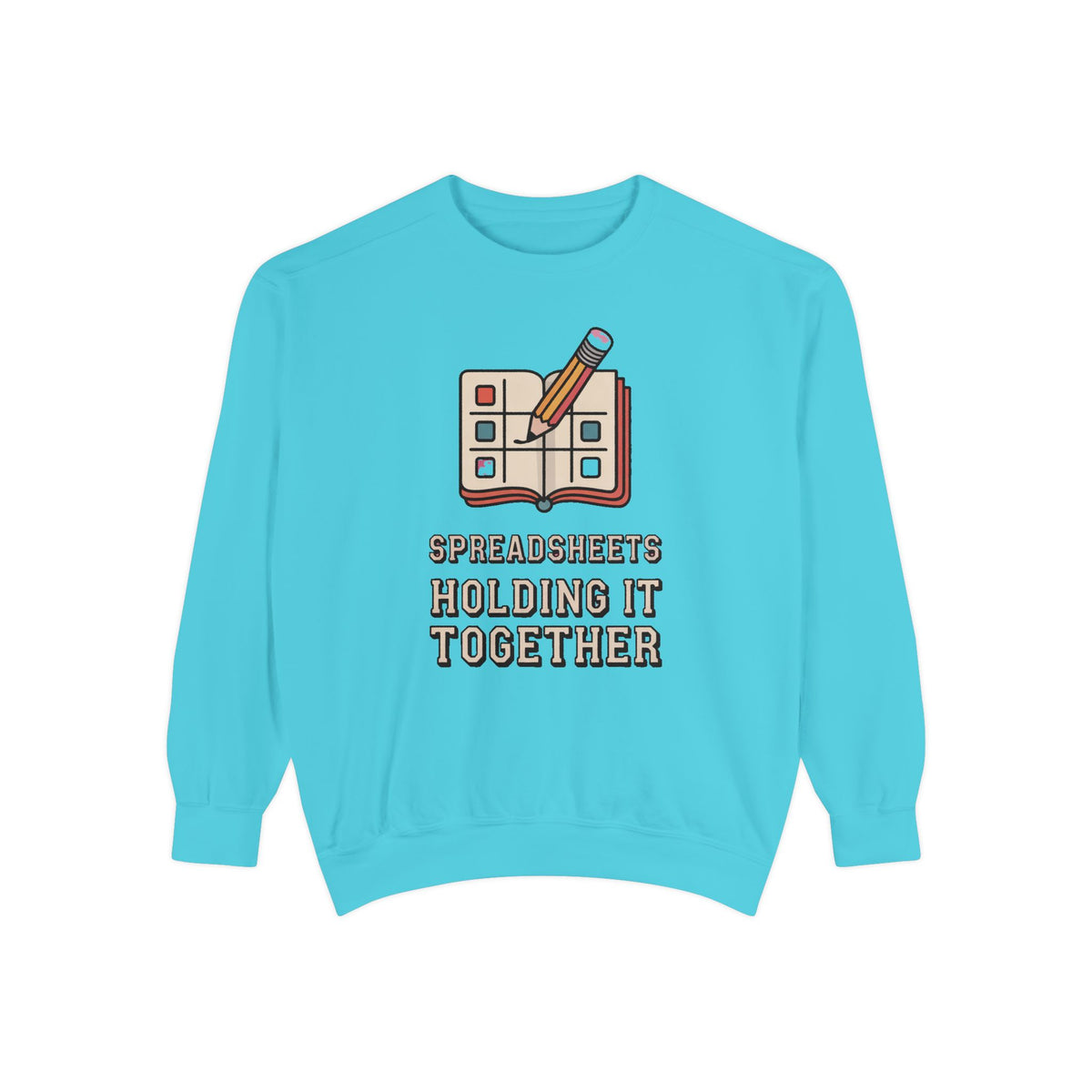 Analyst Sweatshirt, Spreadsheets Holding It Together, Funny Office Sarcasm Crewneck, Data Analyst Gift, Finance Nerd Sweater, Sarcastic Cow…