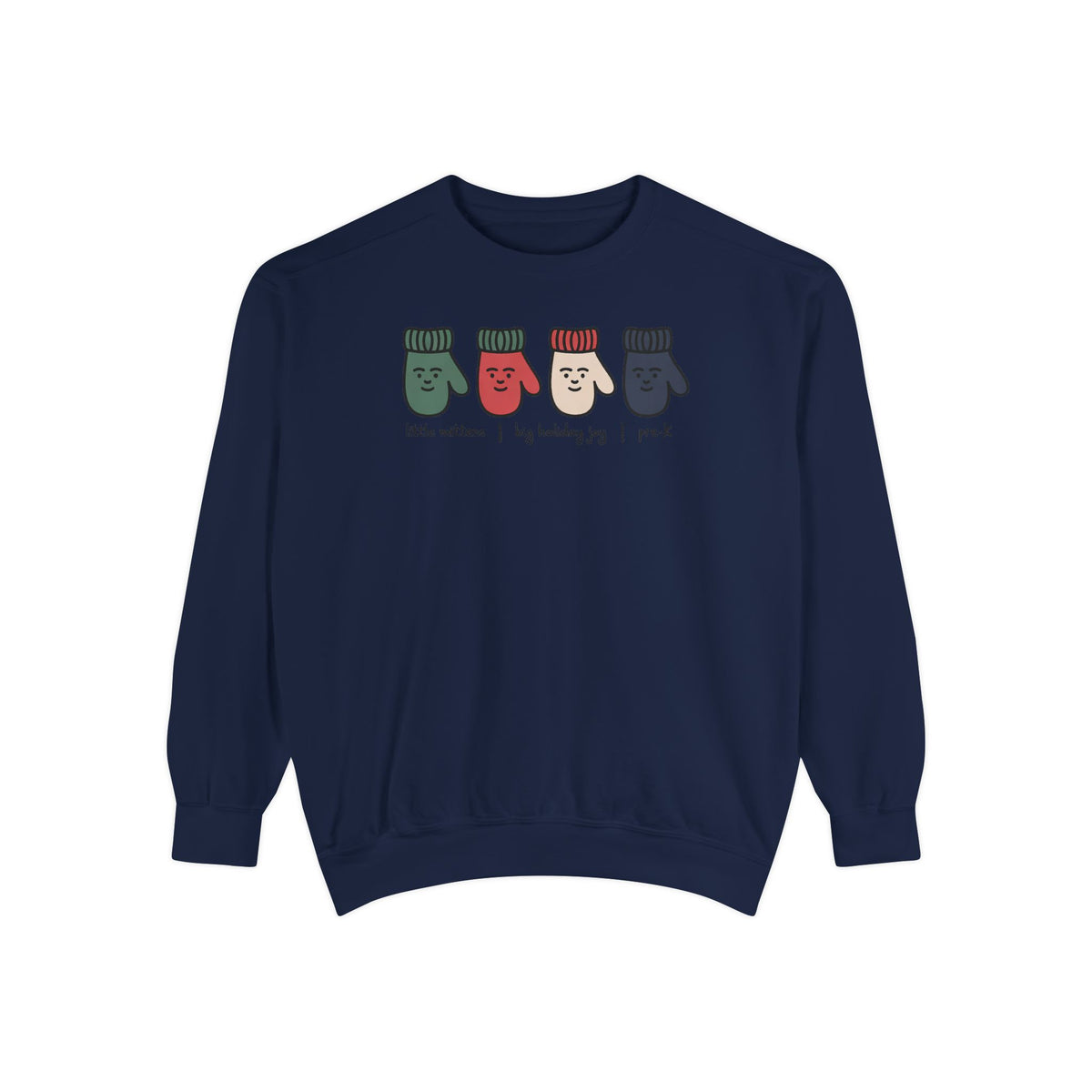 Pre-K Teacher Sweatshirt, Little Mittens Christmas Crewneck, Preschool Staff Christmas Gift, Holiday Gift For Pre-K Teacher, Christmas Teac…