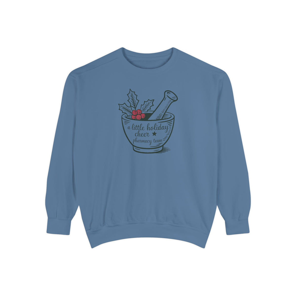 Pharmacy Team Sweatshirt, Christmas Gift For Pharmacist, A Little Holiday Cheer Crewneck, Pharmacy Christmas Crew Shirt, Pharm Tech Holiday…