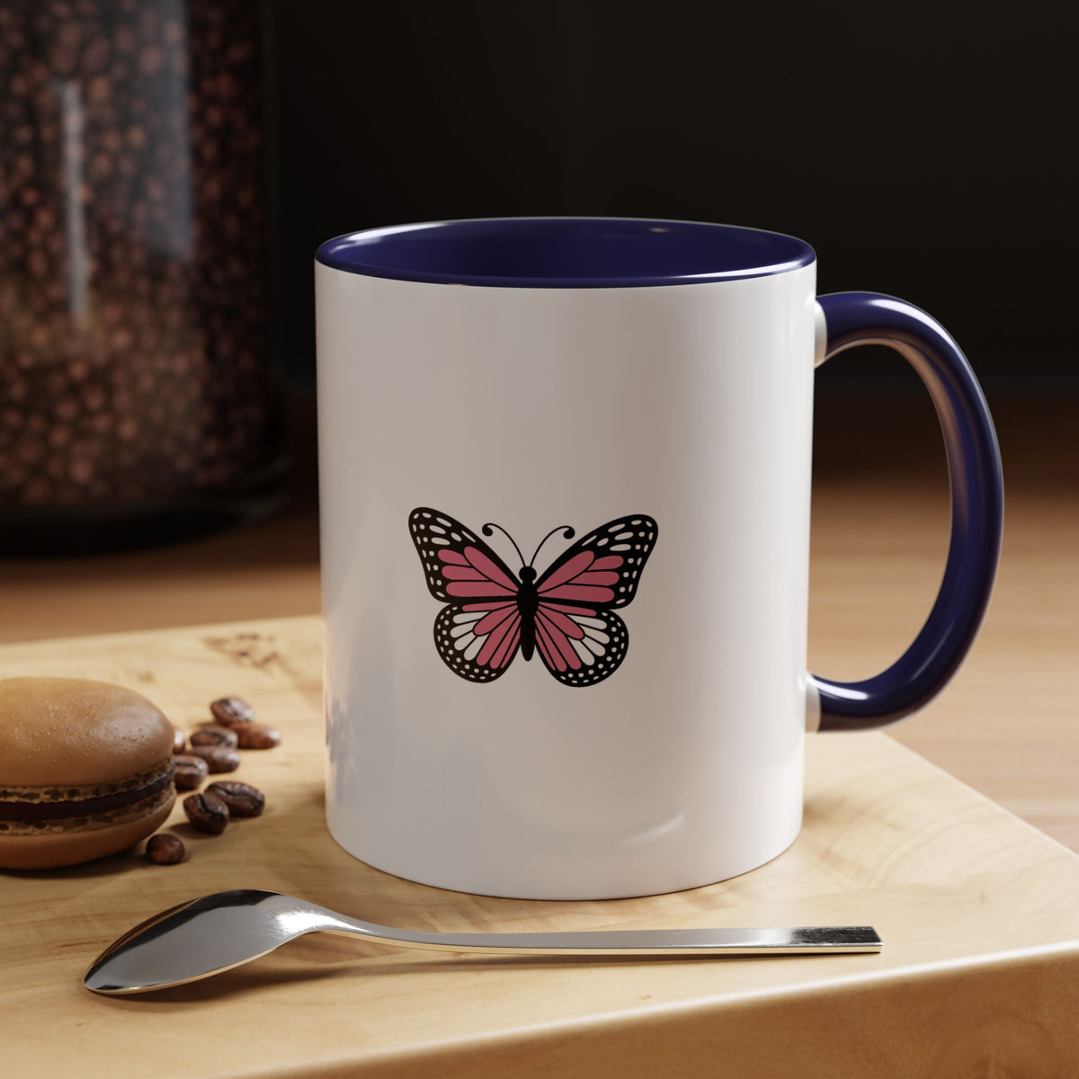Cute Butterfly Mug, Detailed Butterfly Ceramic Mug, Nature Lover Gift, Butterfly Coffee Cup, Cottagecore Mug Gift for Her
