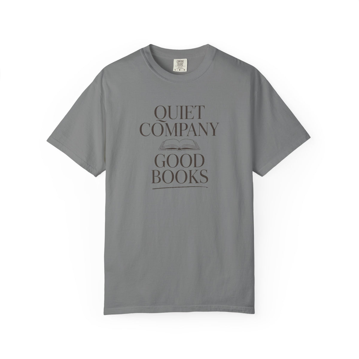 Introvert Reader Shirt, Quiet Company Good Books Tee, Bookish Gift For Introverts, Reading Hobby Shirt, Book Lover Gift, Minimalist Book Tee
