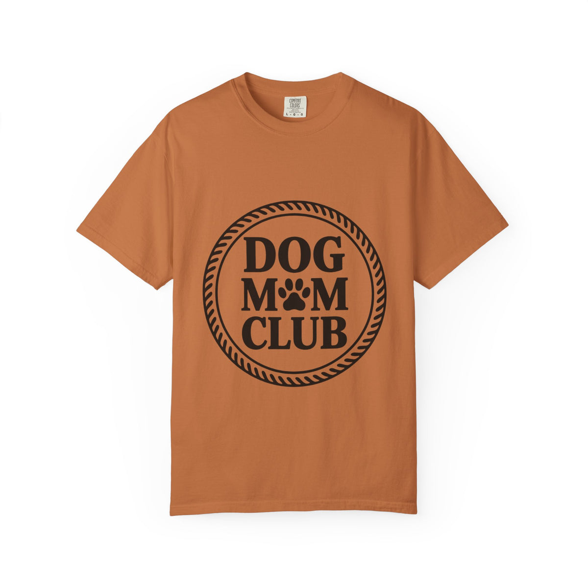 Dog Mom Club Badge Shirt, Vintage Stamp Dog Lover T-Shirt, Funny Dog Mom Gift, Minimalist Paw Print Tee