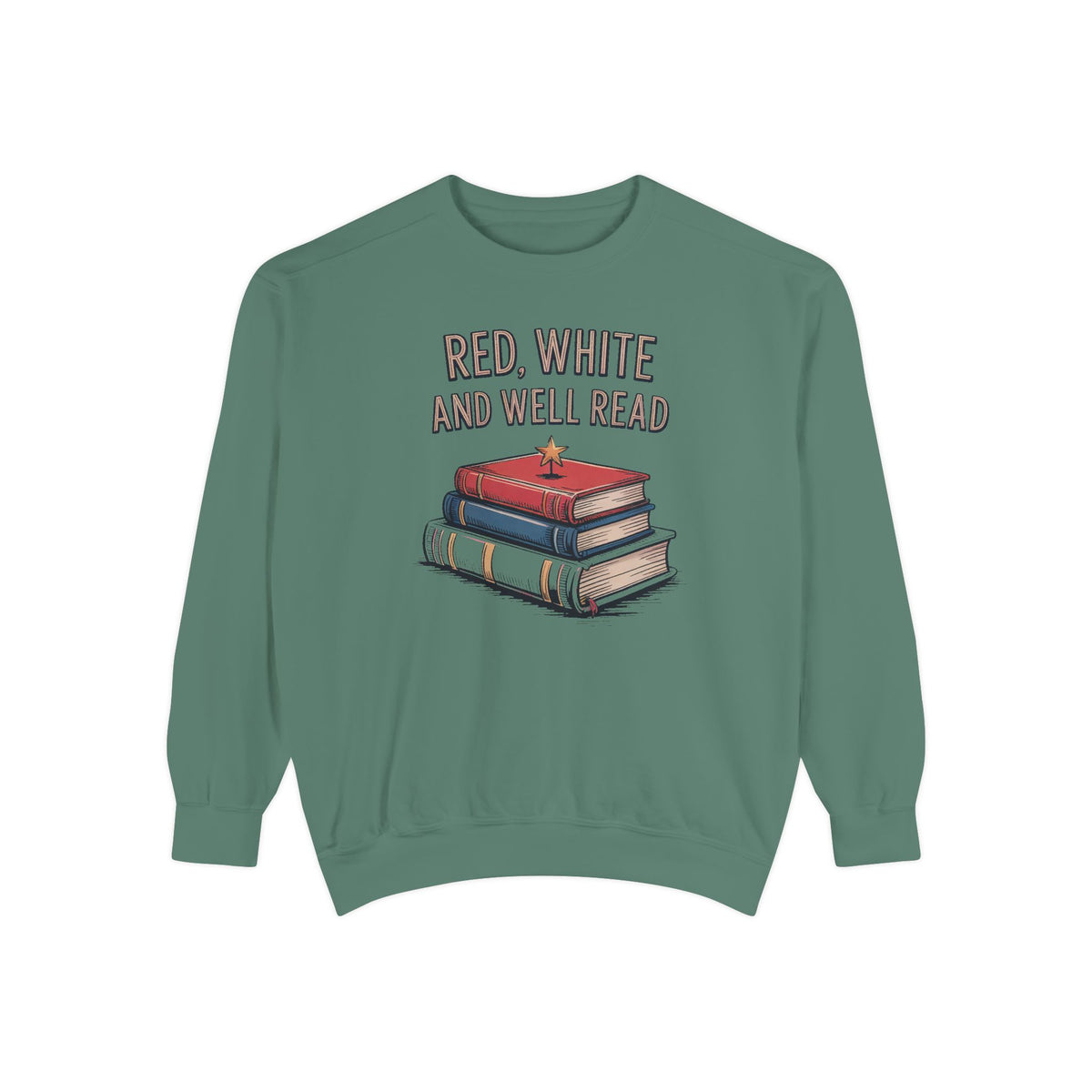 Book Lover Sweatshirt, Red White and Well Read, Fourth of July Gift for Readers, Patriotic Bookworm Tee, 4th of July Crewneck, Bookish Inde…
