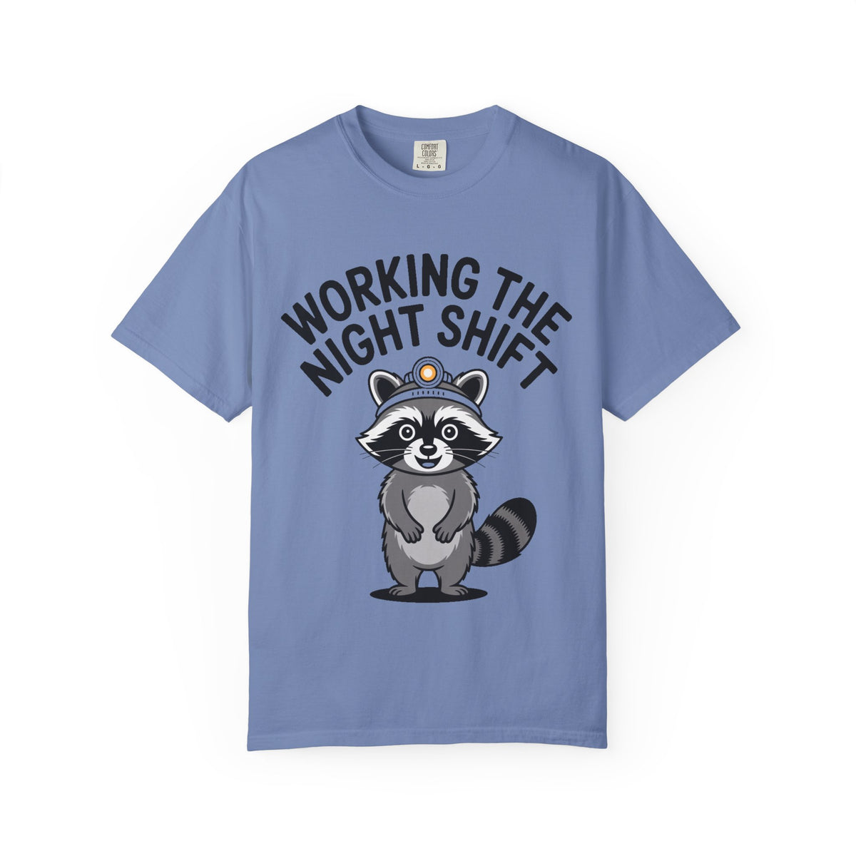 Raccoon Night Shift Shirt, Funny Night Owl T-Shirt, Cute Raccoon Headlamp Tee, Nurse Night Shift Gift, Trash Panda Shirt