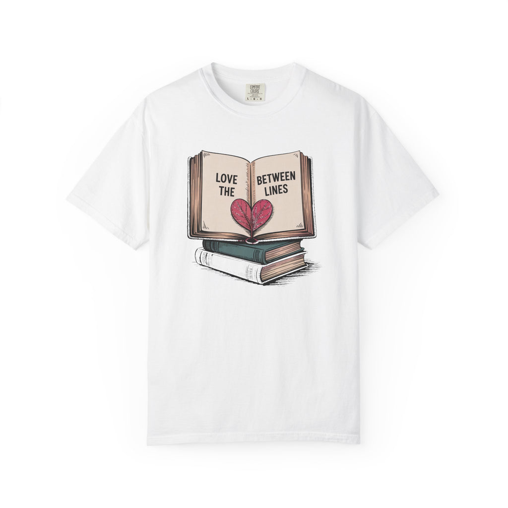 Librarian Valentine's Day Shirt, Book Lover Gift, Love Between The Lines Tee, Bookish Valentine Shirt For Readers, Librarian Gift