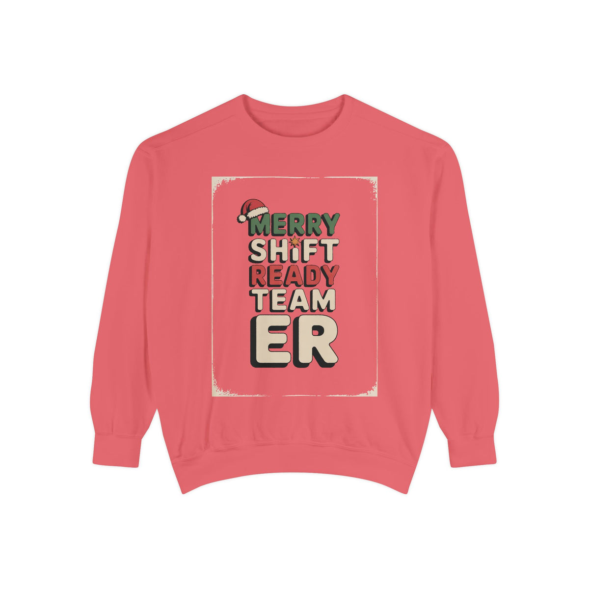 ER Nurse Sweatshirt, Merry Shift Ready Team, Christmas Gift For ER Nurse Crew, Emergency Room Nurse Crewneck, ER Team Holiday Shirt