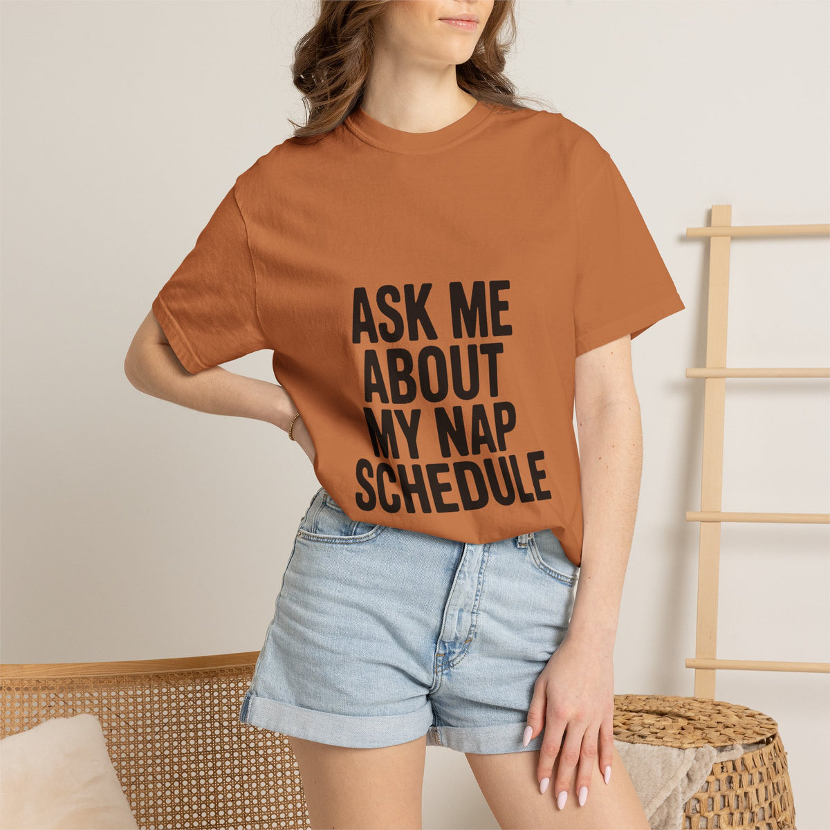 Ask Me About My Nap Schedule Shirt, Funny Nap Lover T-Shirt, Sarcastic Sleep Tee, Cozy Napping Gift for Tired Adults