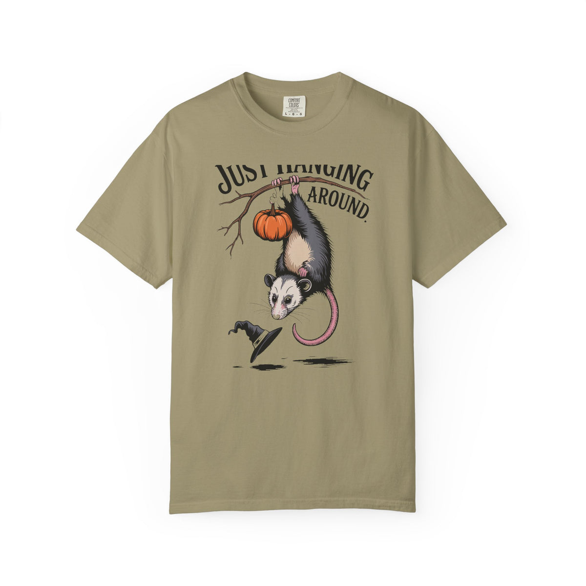 Just Hanging Around Opossum Shirt, Vintage Halloween Possum T-Shirt, Funny Halloween Gift, Retro Naturalist Tee