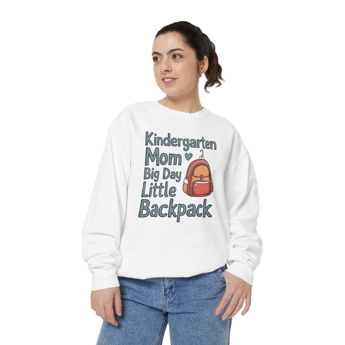 Kindergarten Mom Sweatshirt, Big Day Little Backpack Crewneck, Back To School Gift For Mom, First Day of Kindergarten Shirt, Mom Of Kinderg…