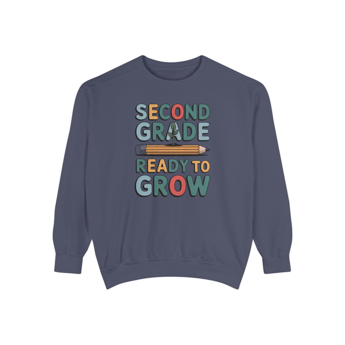 Second Grade Sweatshirt, Ready To Grow Back To School Shirt, Second Grader Gift, First Day Of School Crewneck, Cute Student Sweatshirt
