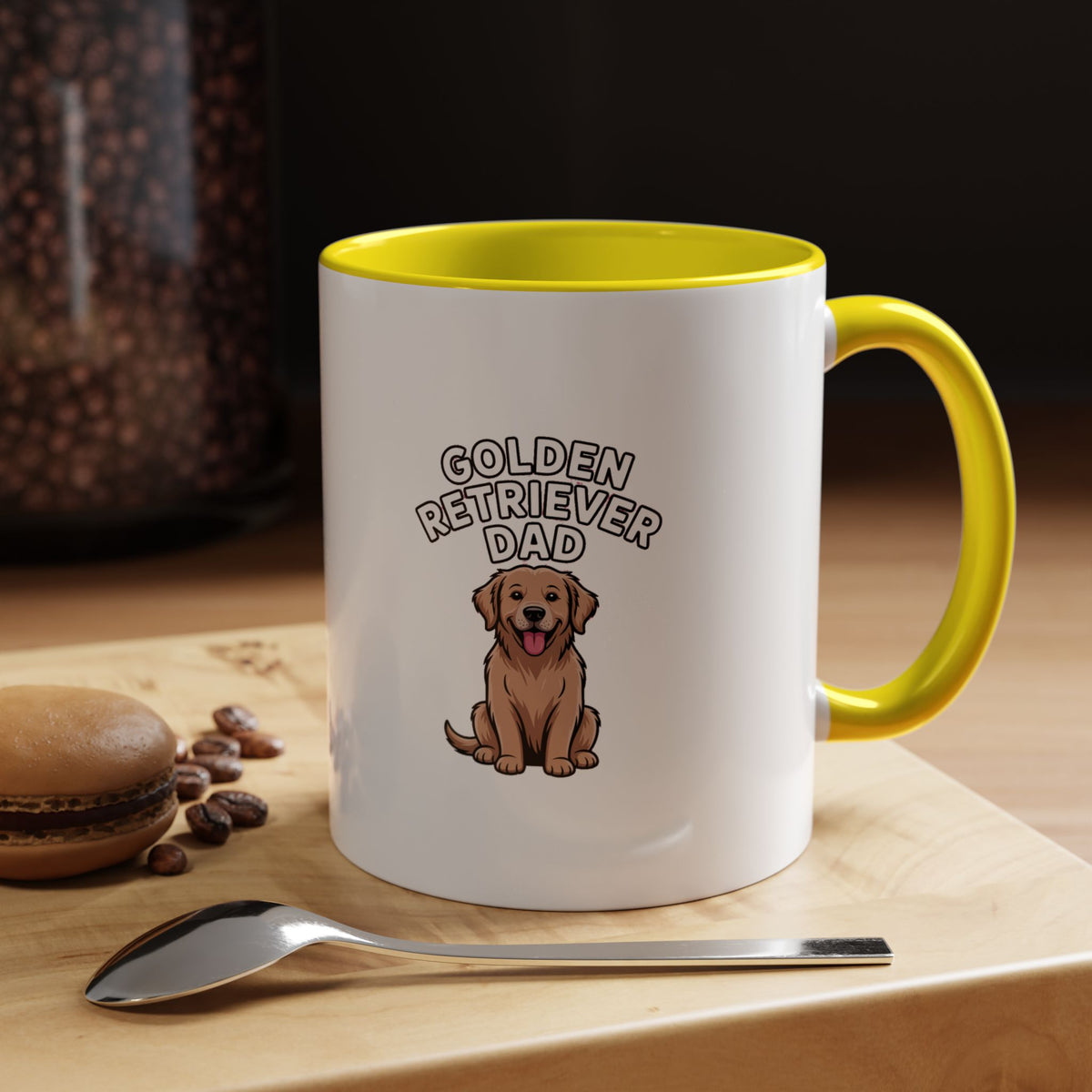 Golden Retriever Dad Mug, Funny Dog Dad Coffee Cup, Golden Retriever Owner Gift, Cute Dog Lover Mug, Retriever Dad Gift Mug