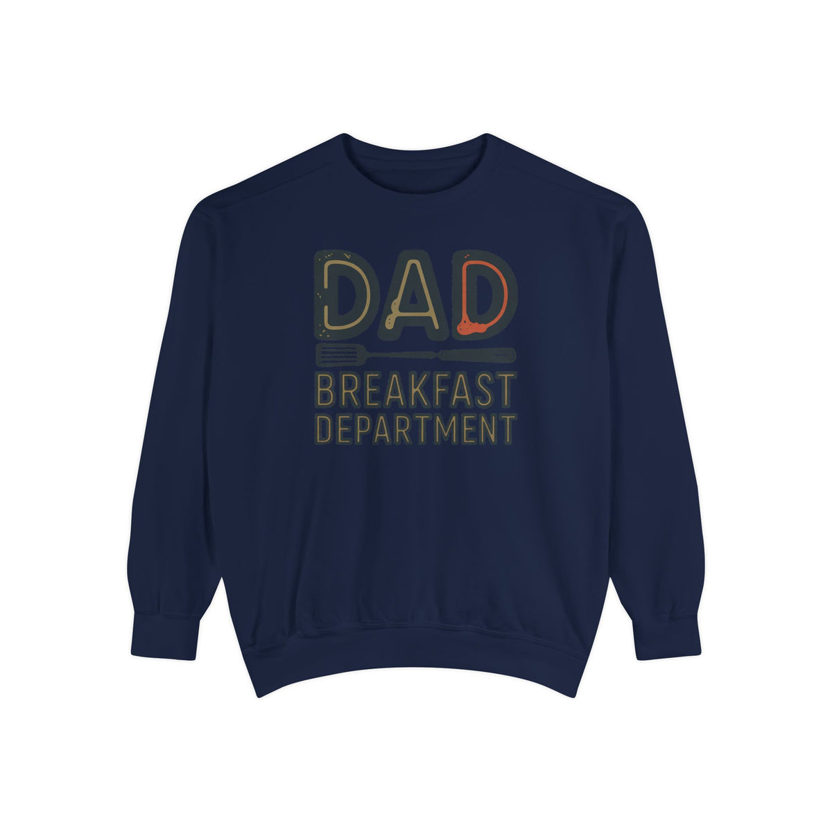 Dad Sweatshirt, Breakfast Department, Father's Day Gift For Dad Who Cooks, Funny Cooking Dad Crewneck, Retro Grilling Dad Gift