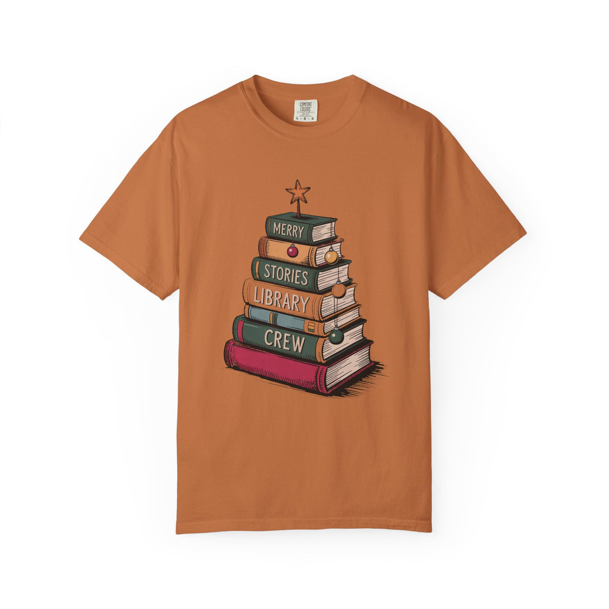 Librarian Christmas Shirt, Merry Stories Library Crew Tee, Christmas Gift For Librarian, Library Staff Christmas Crew Shirt, Book Lover Hol…