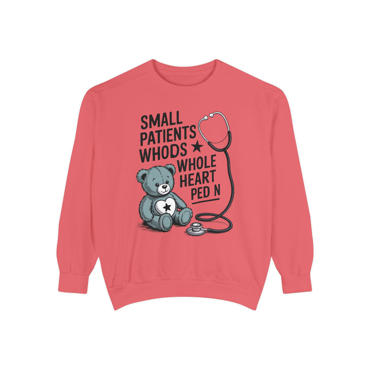 Peds RN Sweatshirt, Pediatric Nurse Gift, Small Patients Whole Heart Crewneck, Nurse Retirement Gift, Pediatric Nurse Appreciation Sweatshi…