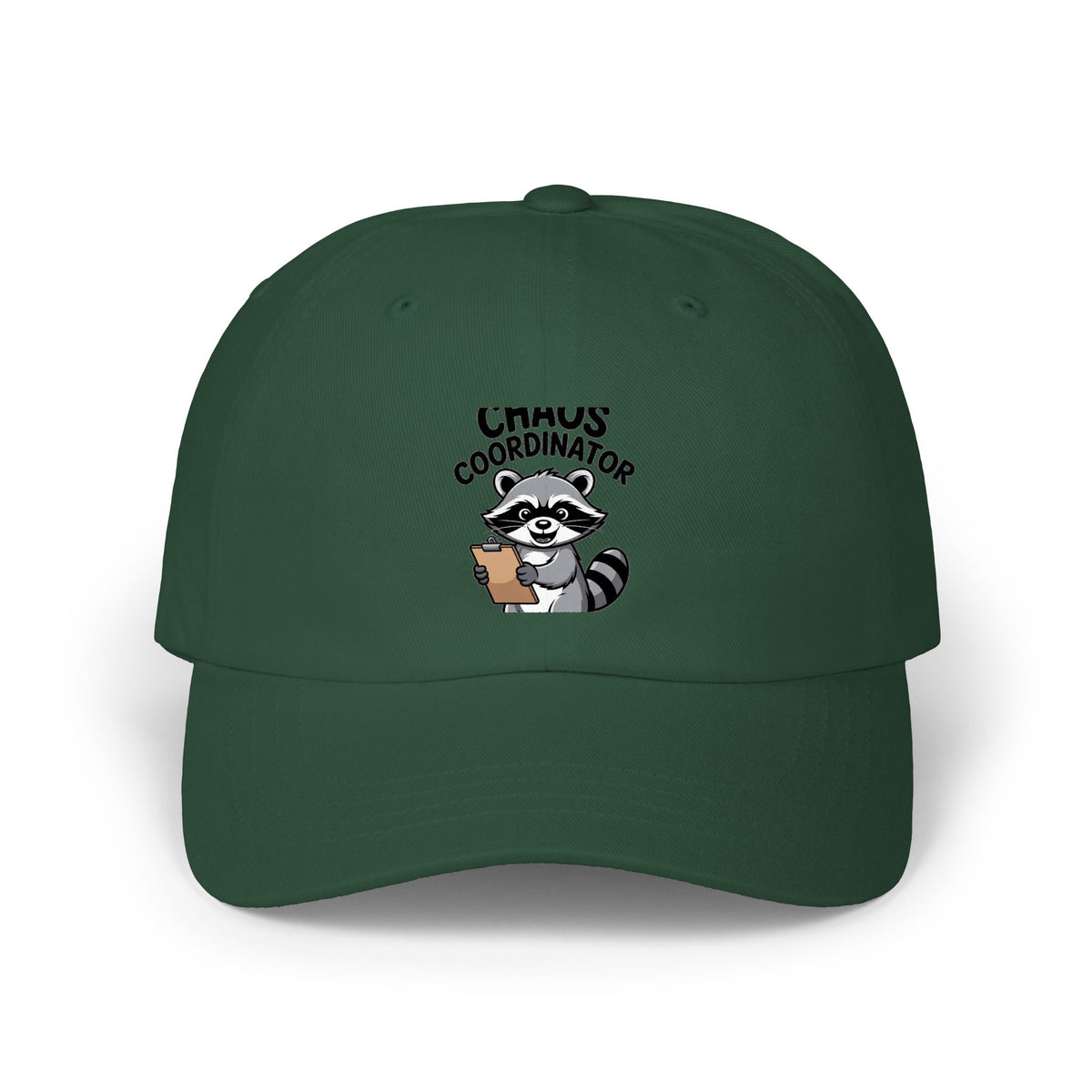Raccoon Chaos Coordinator Dad Hat, Funny Raccoon Embroidered Cap, Chaos Coordinator Gift, Cute Raccoon Baseball Hat, Unisex Dad Cap