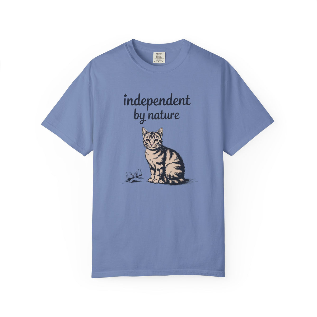 Cat Owner Shirt, Independent By Nature Tee, Fourth Of July Cat Lover Gift, Funny Patriotic Cat Shirt, 4th Of July Gift For Cat Mom Or Dad