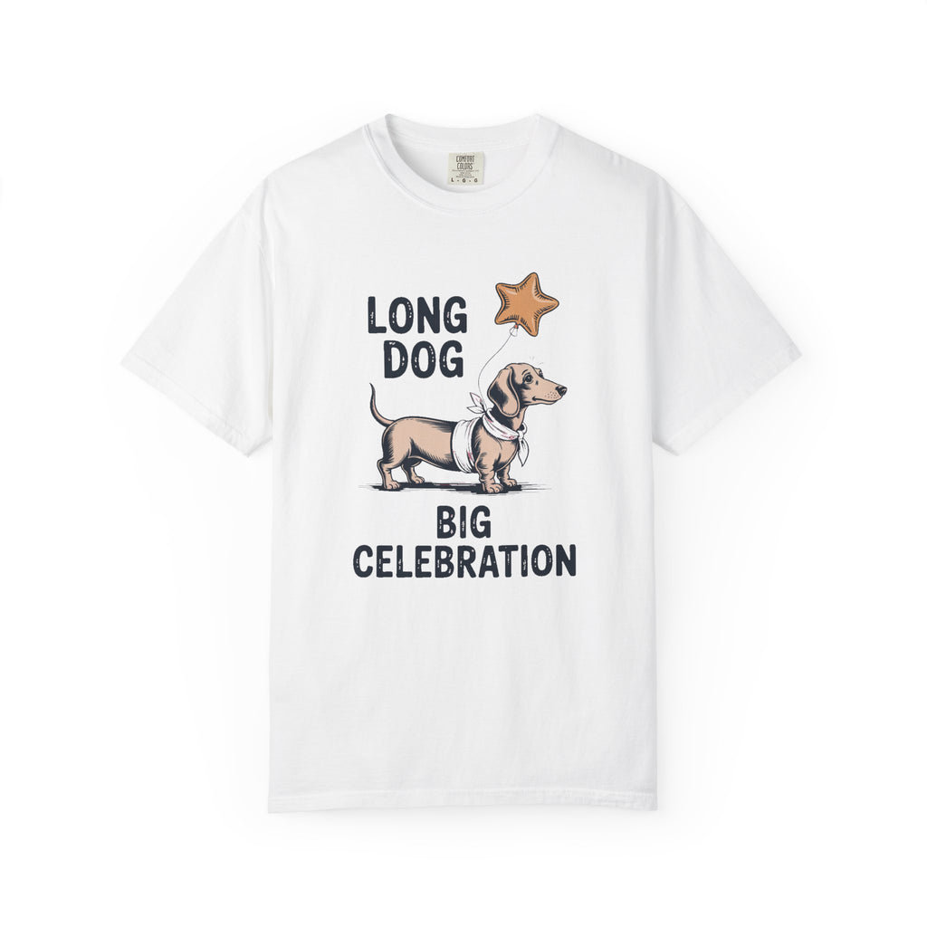 Dog Mom Shirt, Dachshund Fourth of July Shirt, Long Dog Big Celebration Tee, 4th of July Dog Mom Gift, Patriotic Dachshund T-Shirt