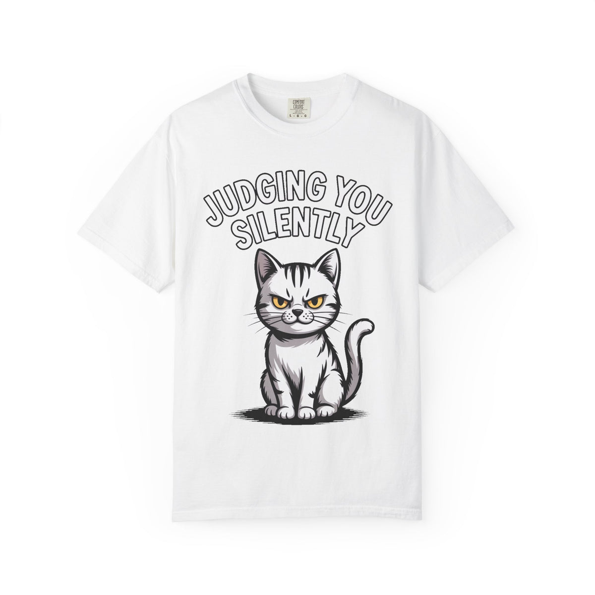 Judging You Silently Cat Shirt, Funny Sarcastic Cat T-Shirt, Cute Unimpressed Cat Lover Gift, Snarky Cat Graphic Tee