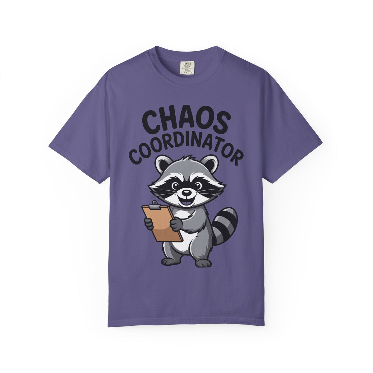Chaos Coordinator Raccoon Shirt, Funny Raccoon T-Shirt, Trash Panda Gift, Cute Clipboard Raccoon Tee, Sarcastic Work Shirt