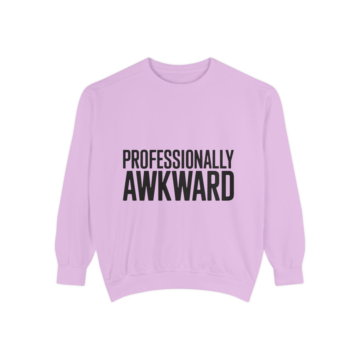 Professionally Awkward Sweatshirt, Funny Embroidered Crewneck, Sarcastic Office Gift, Introvert Humor Pullover, Coworker Gift