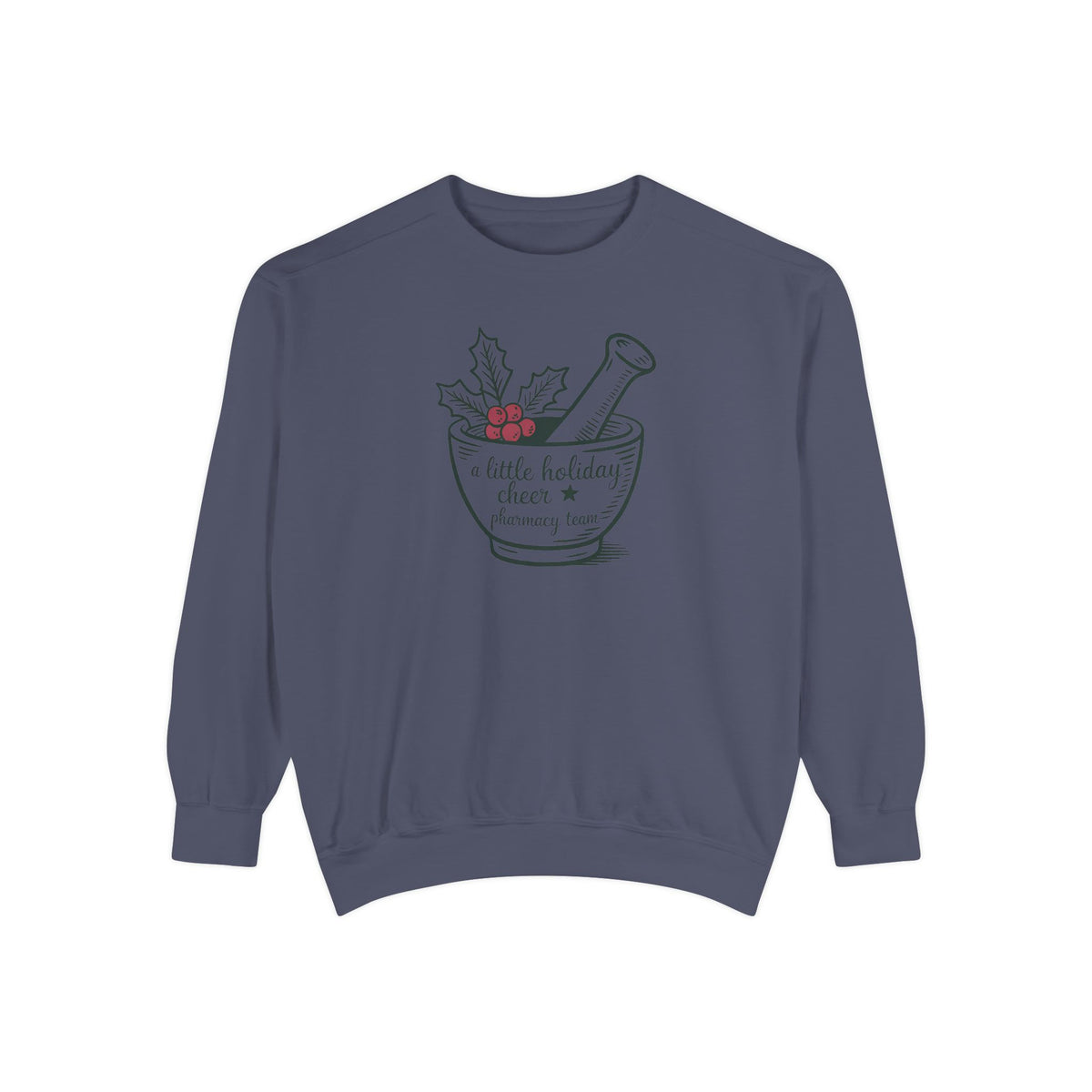 Pharmacy Team Sweatshirt, Christmas Gift For Pharmacist, A Little Holiday Cheer Crewneck, Pharmacy Christmas Crew Shirt, Pharm Tech Holiday…