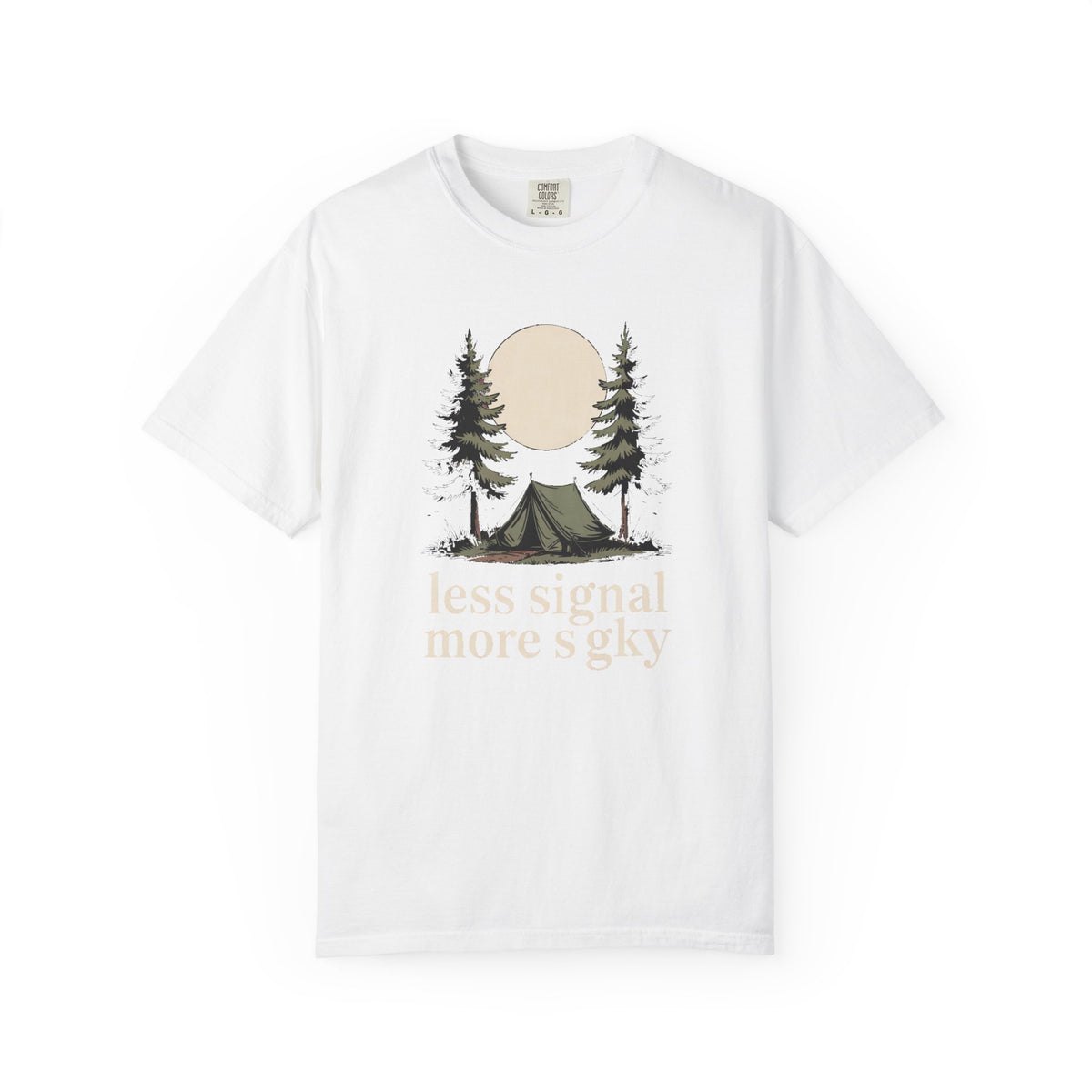 Camper Shirt, Less Signal More Sky Tee, Camping Gift, Hiking Hobby Shirt, Nature Lover Gift, Outdoor Adventure T-Shirt, Camper Gift For Him…